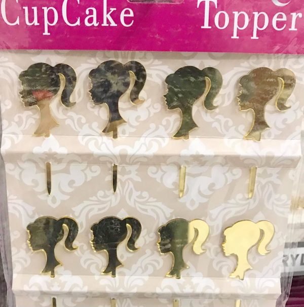 Acrylic Cupcake Topper – Girls